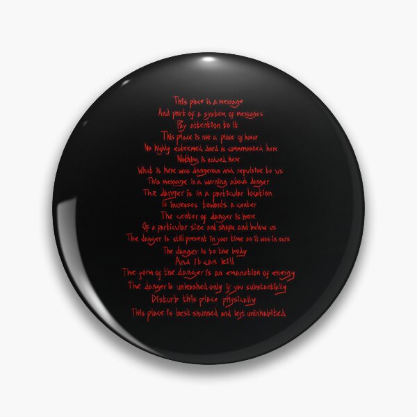 Item preview, Nuclear semiotics full warning message (red) designed and sold by TheDoodlemancer.