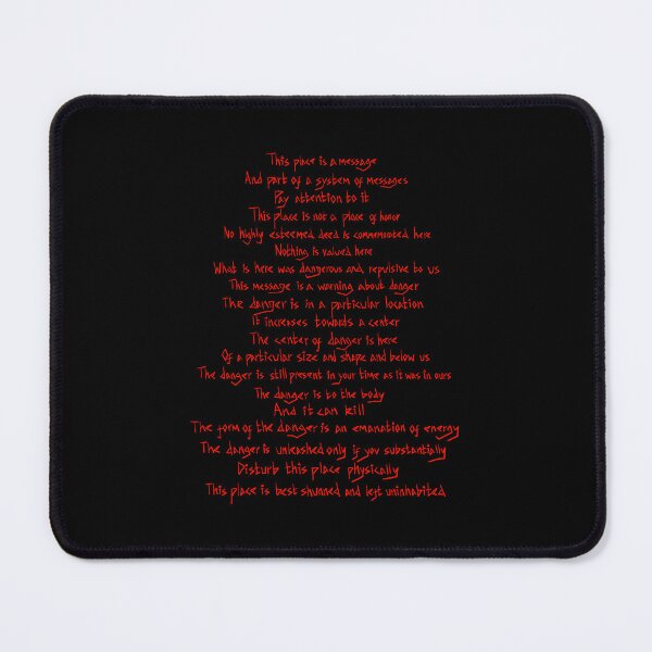 Item preview, Nuclear semiotics full warning message (red) designed and sold by TheDoodlemancer.