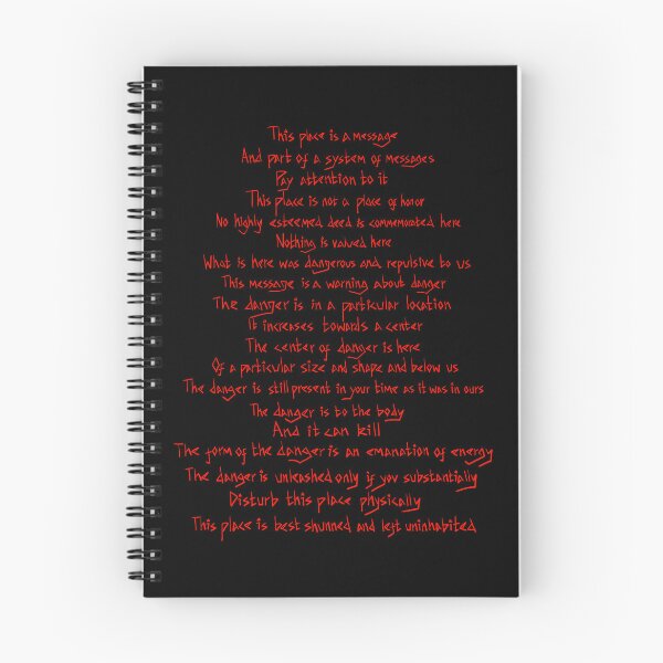 Item preview, Nuclear semiotics full warning message (red) designed and sold by TheDoodlemancer.