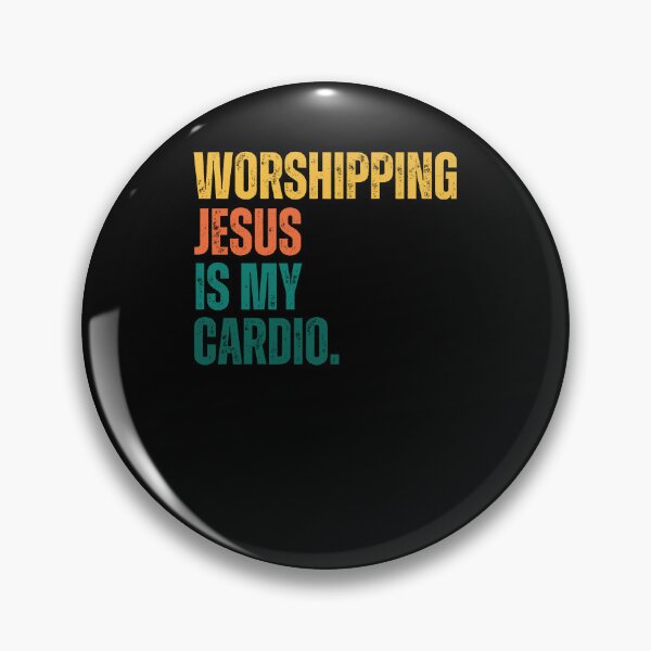 Item preview, Retro Worshipping Jesus is my Cardio designed and sold by snowry.