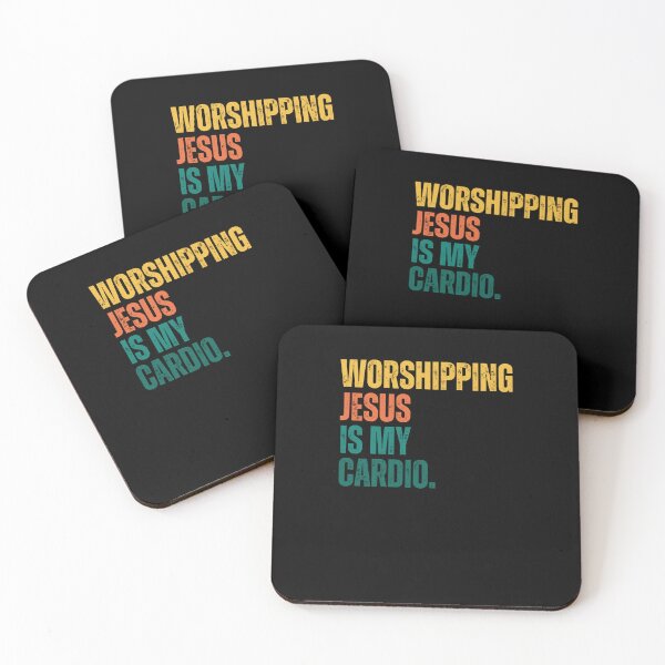 Item preview, Retro Worshipping Jesus is my Cardio designed and sold by snowry.