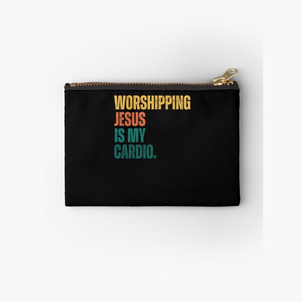 Item preview, Retro Worshipping Jesus is my Cardio designed and sold by snowry.