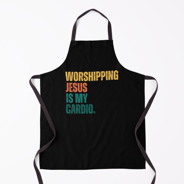 Item preview, Retro Worshipping Jesus is my Cardio designed and sold by snowry.