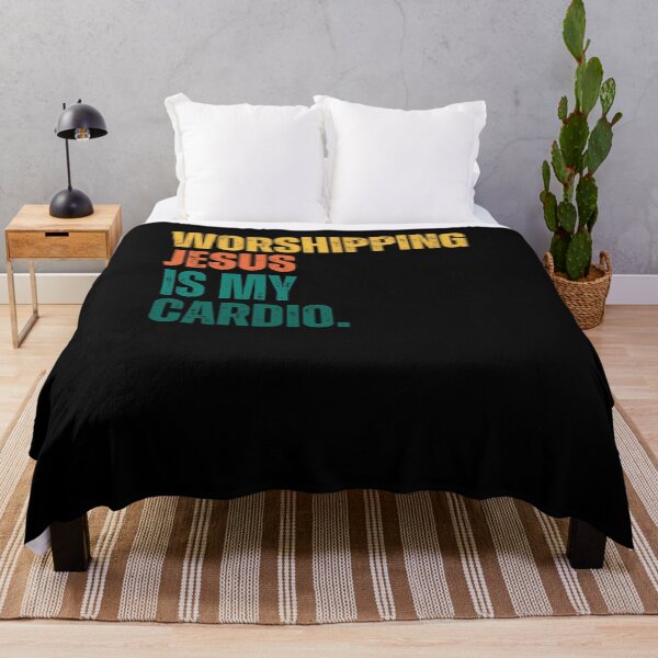 Item preview, Retro Worshipping Jesus is my Cardio designed and sold by snowry.