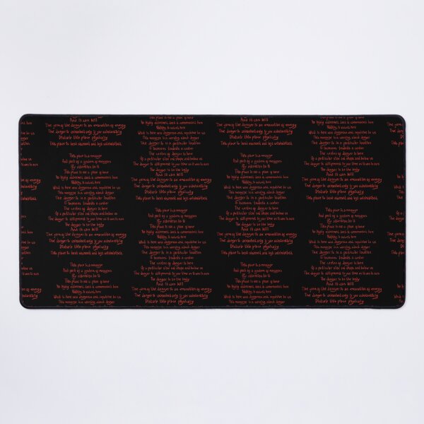 Item preview, Nuclear semiotics full warning message (red) designed and sold by TheDoodlemancer.