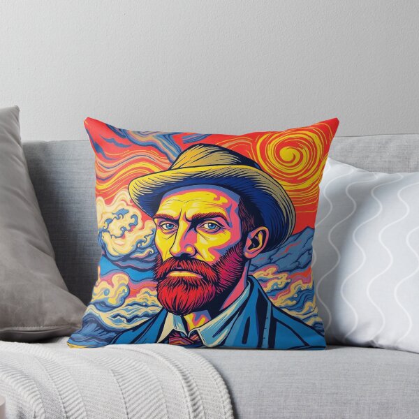 Item preview, Van Gogh Self-Portrait with 'Starry Night' in Pop Art - Modern and Dynamic Version of the Famous Painter designed and sold by SuRicaT Lab.