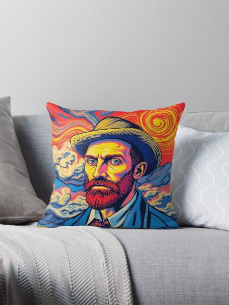 Item preview, Van Gogh Self-Portrait with 'Starry Night' in Pop Art - Modern and Dynamic Version of the Famous Painter designed and sold by MiraboliK.