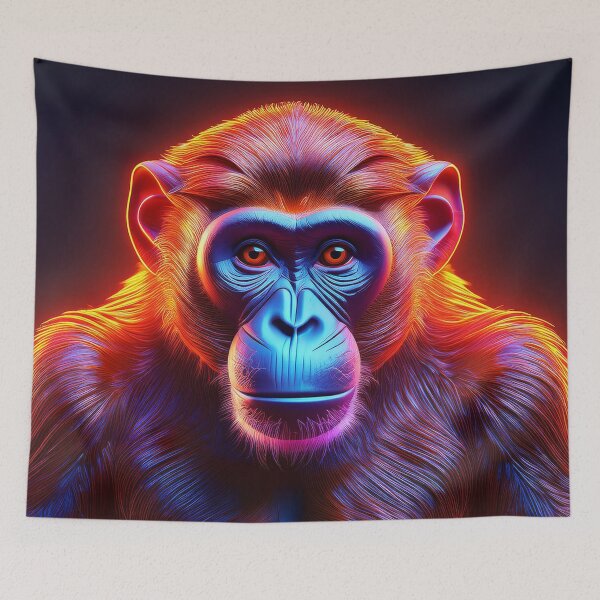 Item preview, Lava | Glowing Neon Monkey Collection | Hyperrealistic designed and sold by monkeybusiness.pt.