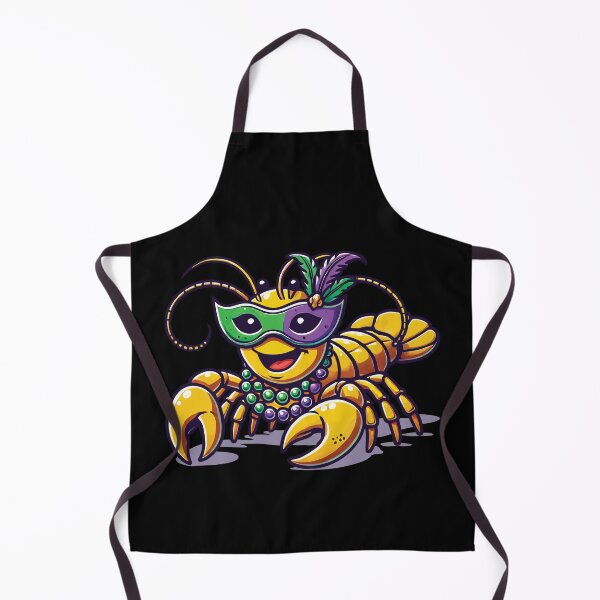 Item preview, Mardi Gras Crawfish Beads Mask Fun designed and sold by LuminOrb.