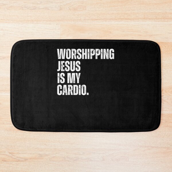 Item preview, Worshipping Jesus is my Cardio funny designed and sold by snowry.