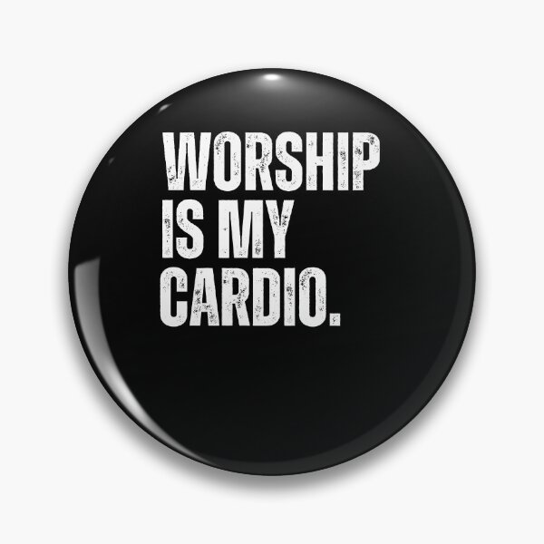 Item preview, Worship is my Cardio funny Christian designed and sold by snowry.