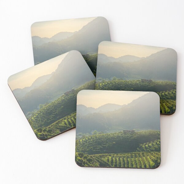 Item preview, Vineyards of Prosecco hills at sunset, Italy designed and sold by Stefano Orazzini.