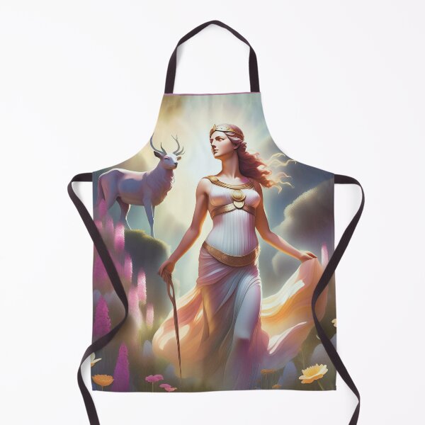 Item preview, Artemis in Bloom: Graceful Goddess in a lavender Floral Wonderland designed and sold by Rainbow Paws Garden.