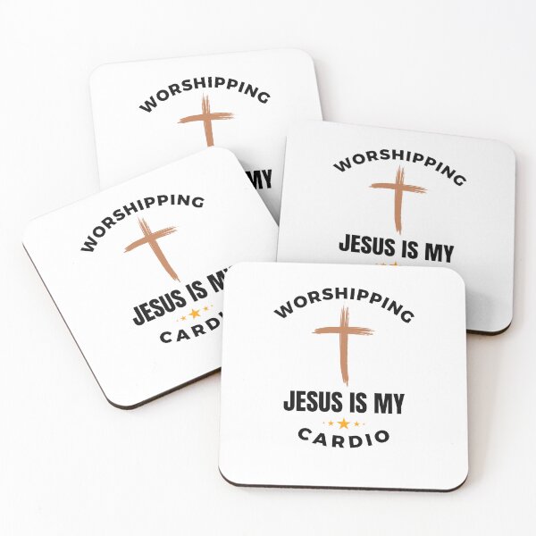 Item preview, Worshipping Jesus is my Cardio funny designed and sold by snowry.