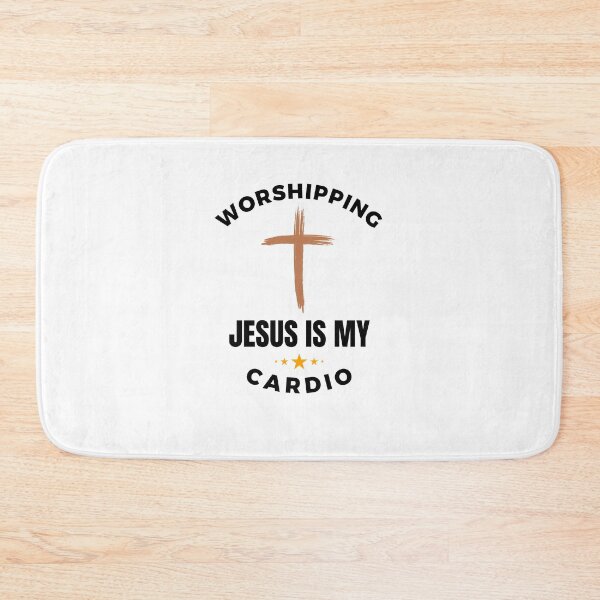 Item preview, Worshipping Jesus is my Cardio funny designed and sold by snowry.