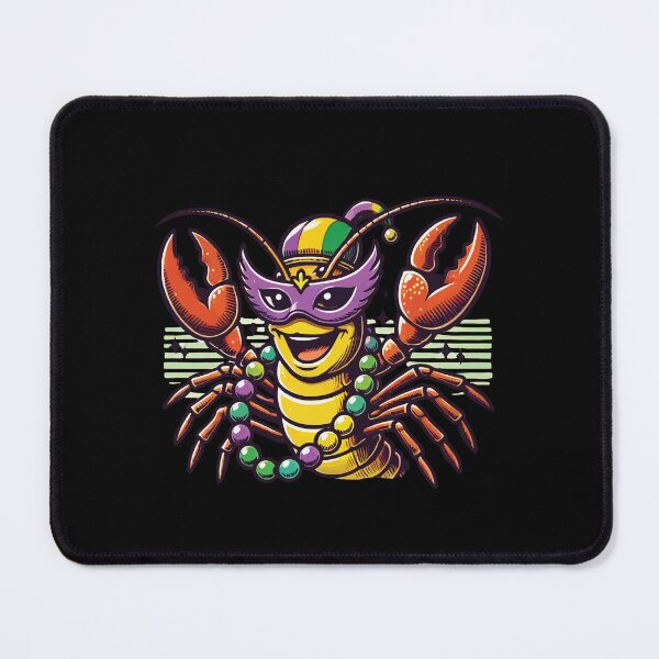 Item preview, Mardi Gras Crawfish Mask Beads Fun designed and sold by LuminOrb.
