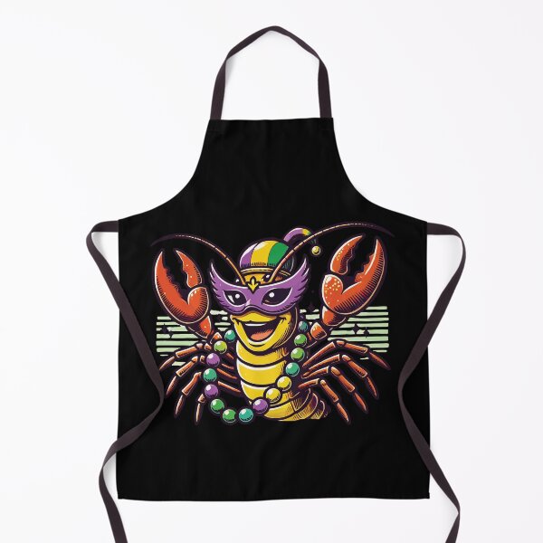 Item preview, Mardi Gras Crawfish Mask Beads Fun designed and sold by LuminOrb.