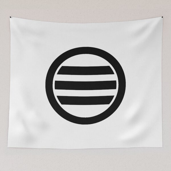 Item preview, Black Kikkawa Clan Mon with White Background designed and sold by Mon & Matrix.