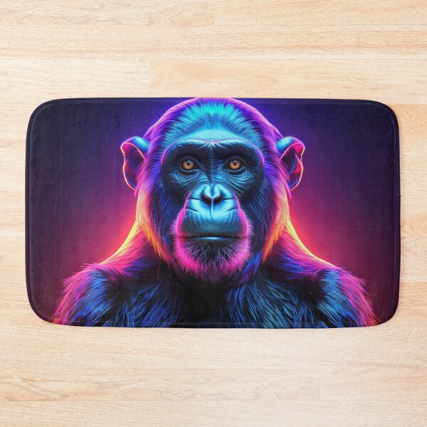 Item preview, Black | Glowing Neon Monkey Collection | Hyperrealistic designed and sold by monkeybusiness.pt.