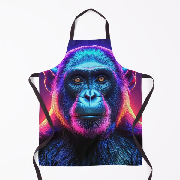 Item preview, Black | Glowing Neon Monkey Collection | Hyperrealistic designed and sold by monkeybusiness.pt.