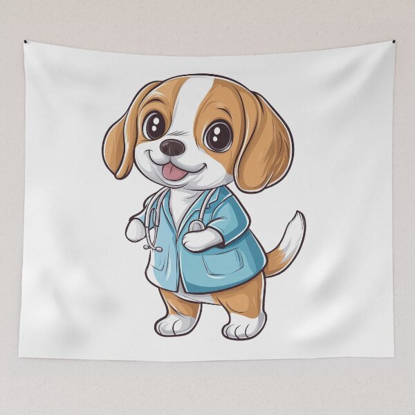 Item preview, The Dogtor Is In III – Cute & Funny Vet-Inspired Design designed and sold by SunRacer.