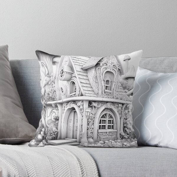Item preview, Magical Fairy House #16 Coloring Page Pattern  designed and sold by DavidColoring.