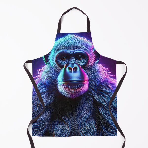 Item preview, Gorilla | Glowing Neon Monkey Collection | Hyperrealistic designed and sold by monkeybusiness.pt.