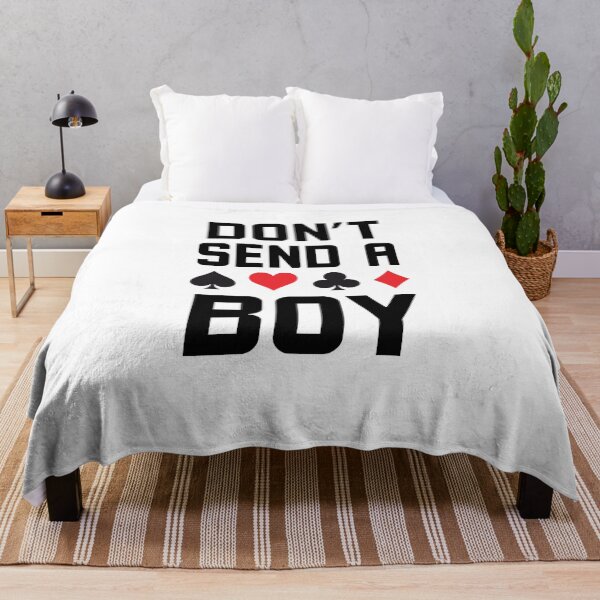 Item preview, Don't Send a Boy funny euchre player saying humor designed and sold by snowry.