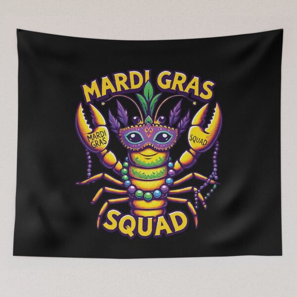Item preview, Mardi Gras Crayfish Squad Celebration Fun designed and sold by LuminOrb.