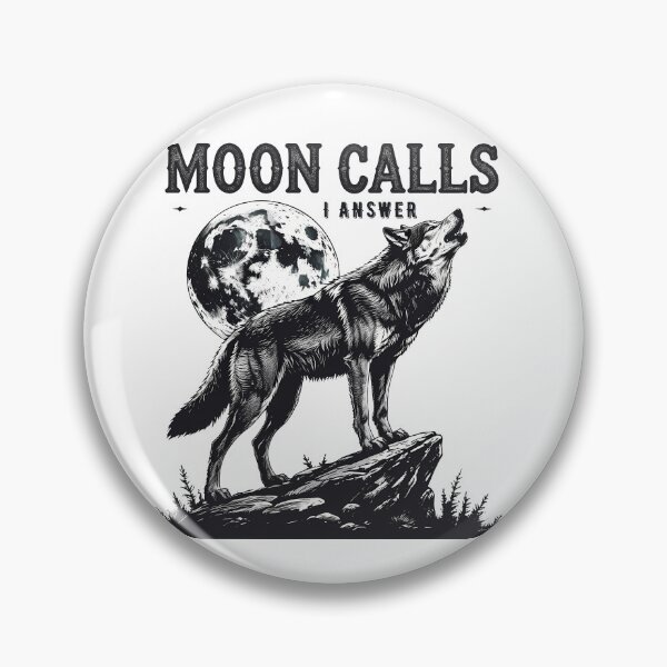 Item preview, Moon Calls I answer - Howling Wolf Midnight Mood.  designed and sold by EnigmaVoid.