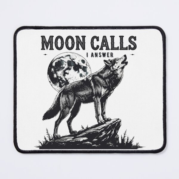 Item preview, Moon Calls I answer - Howling Wolf Midnight Mood.  designed and sold by EnigmaVoid.