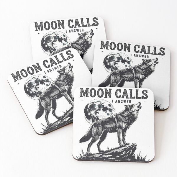 Item preview, Moon Calls I answer - Howling Wolf Midnight Mood.  designed and sold by EnigmaVoid.