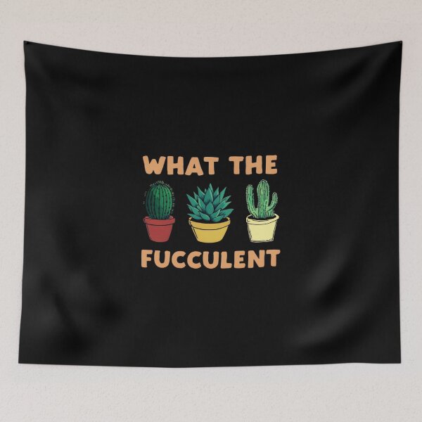 Item preview,  "What The Fucculent" – Funny Succulent & Cactus Graphic Sweatshirt for Plant Lovers designed and sold by Colorful-Garden.
