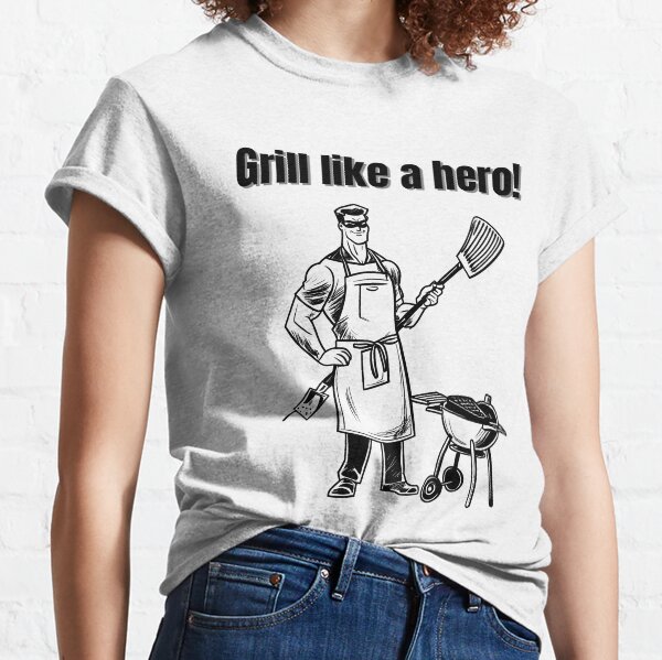 Item preview, Grill Like a Hero – BBQ Superhero Design designed and sold by SuperLifeShop.