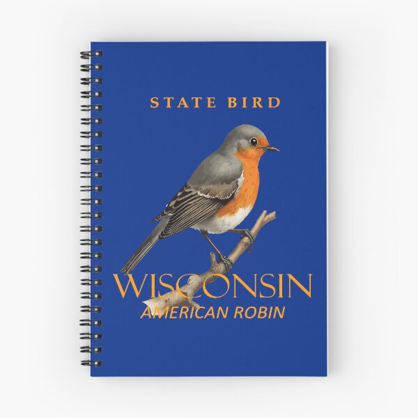 Item preview, Wisconsin Territory Bird Turdus Migratorius designed and sold by taiche.