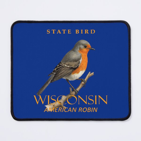 Item preview, Wisconsin Territory Bird Turdus Migratorius designed and sold by taiche.