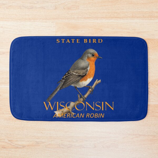 Item preview, Wisconsin Territory Bird Turdus Migratorius designed and sold by taiche.