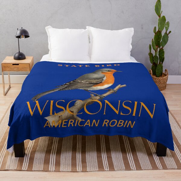Item preview, Wisconsin Territory Bird Turdus Migratorius designed and sold by taiche.