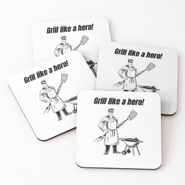 Item preview, Grill Like a Hero – BBQ Superhero Design designed and sold by SuperLifeShop.