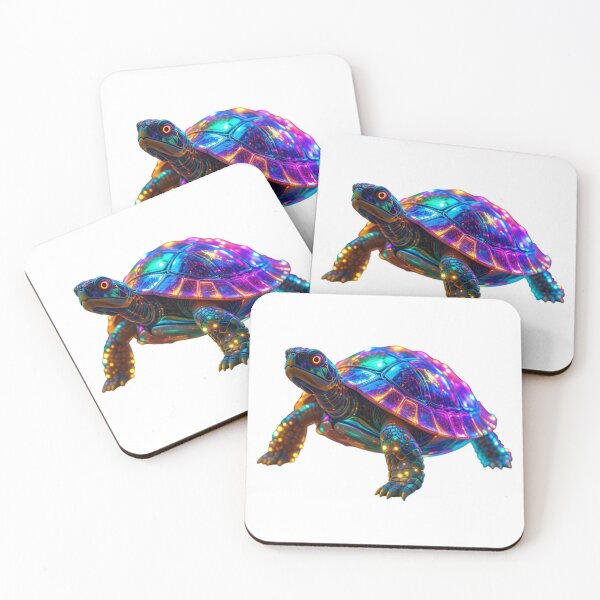 Item preview, Cyberpunk Neon Turtle – Futuristic Glow designed and sold by GloriousArtSKD.