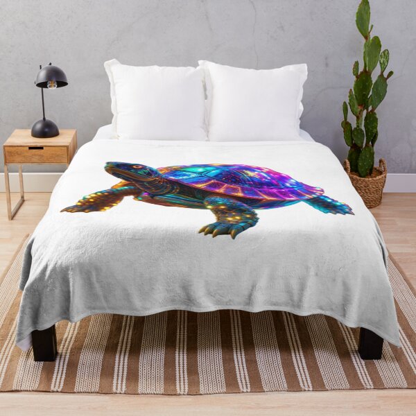 Item preview, Cyberpunk Neon Turtle – Futuristic Glow designed and sold by GloriousArtSKD.