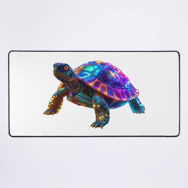Item preview, Cyberpunk Neon Turtle – Futuristic Glow designed and sold by GloriousArtSKD.