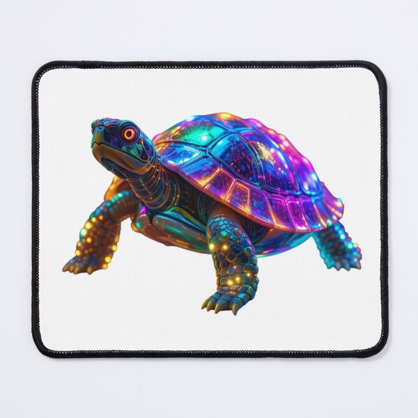 Item preview, Cyberpunk Neon Turtle – Futuristic Glow designed and sold by GloriousArtSKD.