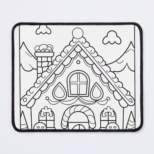 Item preview, Magical Cake House #5 Coloring Page Pattern designed and sold by DavidColoring.