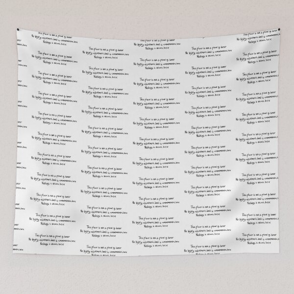 Item preview, Nuclear warning message (black) designed and sold by TheDoodlemancer.