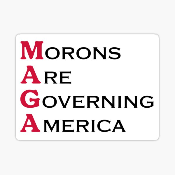 Artikel-Vorschau von Idioten regieren Amerika, designt und verkauft von Angry Swan Designs.
