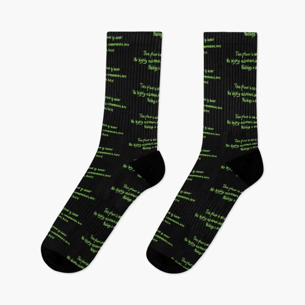 Item preview, Nuclear warning message (green) designed and sold by TheDoodlemancer.