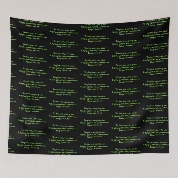 Item preview, Nuclear warning message (green) designed and sold by TheDoodlemancer.