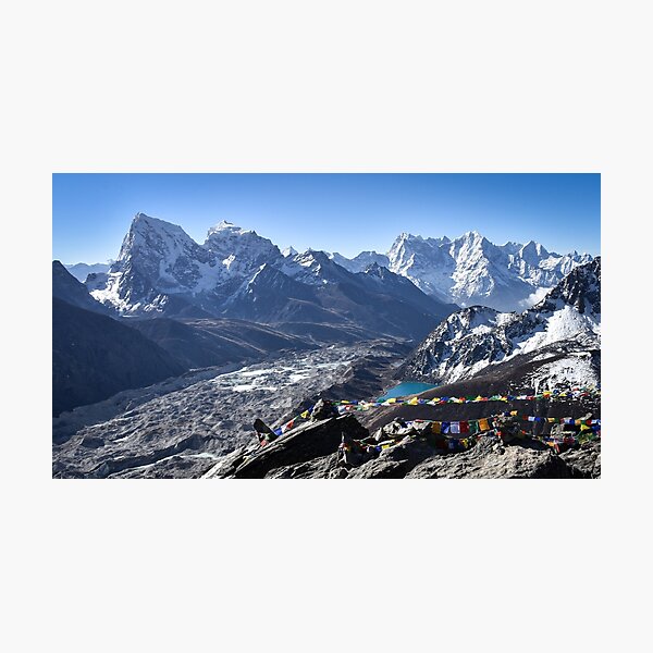 Item preview, Himalayan Serenity: Prayer Flags and Mountain Peaks designed and sold by V-Uribe-FineArt.
