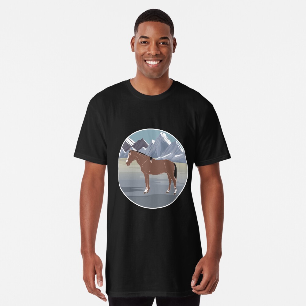 Aperçu de l'œuvre T-shirt long créée et vendue par WebEquitation.